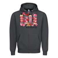 Smoke valentines day teacher life Zipper Hoodie - MaliasSmallBusiness