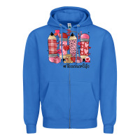 True Royal valentines day teacher life Zipper Hoodie - MaliasSmallBusiness