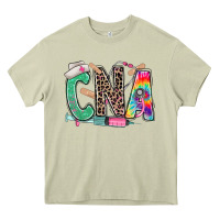 Mossy cna nurse tie dye leopard Heavy Core Tee - RanaPortraitStore