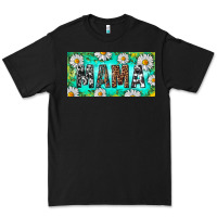 Black Turquoise and Daisy Mama Premium Tee - RanaPortraitStore
