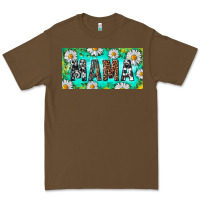 Cacao Turquoise and Daisy Mama Premium Tee - RanaPortraitStore