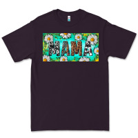Plum Turquoise and Daisy Mama Premium Tee - RanaPortraitStore