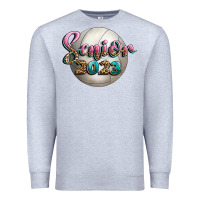 Heather Grey volleyball senior 2023 Premium Sweatshirt - BundleAndBundleShop