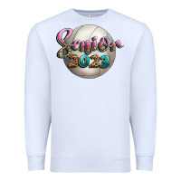 White volleyball senior 2023 Premium Sweatshirt - BundleAndBundleShop
