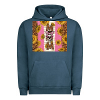 Pigment Midnight Navy skull mom sunflowers Urban Hoodie - TumblerDesignByShophia