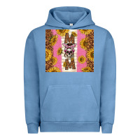 Pigment Pebble Blue skull mom sunflowers Urban Hoodie - TumblerDesignByShophia