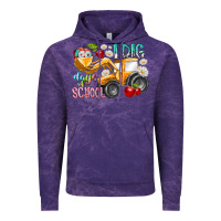 Cloud Purple i dig 100 days of school Vintage Hoodie - RacoonDesign