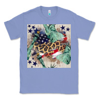 Colony Blue statue of liberty leopard Classic Tee - BundleAndBundleShop