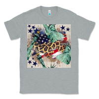 Heather Grey statue of liberty leopard Classic Tee - BundleAndBundleShop