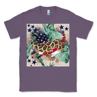 Lavender statue of liberty leopard Classic Tee - BundleAndBundleShop