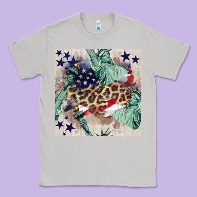 Statue Of Liberty Leopard Classic Tee Designed By Bundleandbundleshop