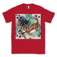 Red statue of liberty leopard Classic Tee - BundleAndBundleShop