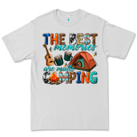 Dove Grey the best memories are made camping Premium Tee - texasbilliewilder