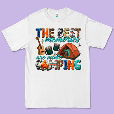 The Best Memories Are Made Camping Premium Tee Designed By Texasbilliewilder