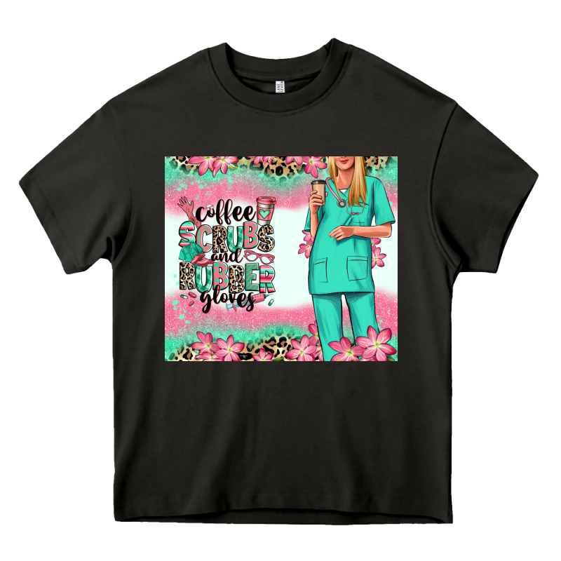 Coffee Scrubs Rubber Gloves Nurse Heavy Core Tee by RanaPortraitStore | Teevron