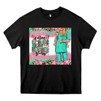 Black coffee scrubs rubber gloves nurse Heavy Core Tee - RanaPortraitStore