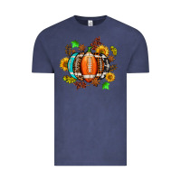 Vintage Denim fall football sunflower and fall Vintage Tee - AdoDesignShop