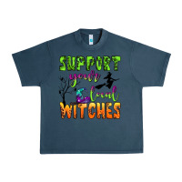 Midnight Navy support your local witches Urban Heavy Tee - BundleAndBundleShop