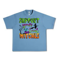 Pebble Blue support your local witches Urban Heavy Tee - BundleAndBundleShop