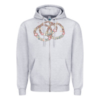 Heather Grey 100 days of school friendship bracelet Zipper Hoodie - MaliasSmallBusiness