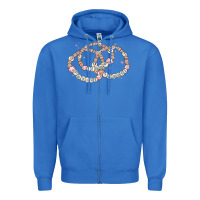 True Royal 100 days of school friendship bracelet Zipper Hoodie - MaliasSmallBusiness