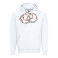 White 100 days of school friendship bracelet Zipper Hoodie - MaliasSmallBusiness