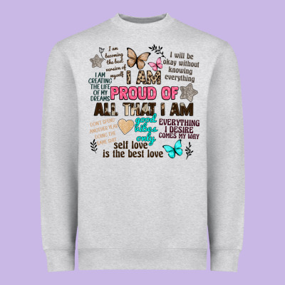 I Am Proud Of All That I Am Heavyweight Sweatshirt Designed By Artiststas