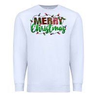 White merry christmas Premium Sweatshirt - BundleAndBundleShop
