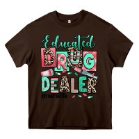 Chocolate Brown educated drug dealer nurse life Heavy Core Tee - RanaPortraitStore