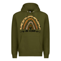 Army Green Be Kind Rainbow Premium Hoodie - Bettercallsaul