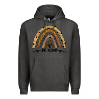 Charcoal Heather Be Kind Rainbow Premium Hoodie - Bettercallsaul
