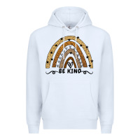 White Be Kind Rainbow Premium Hoodie - Bettercallsaul