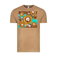 Vintage Camel baseball leopard turquoise sunflower Vintage Tee - JahusDesignShop