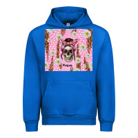 Cobalt skull mom pink glitter with daisy Urban Hoodie - TumblerDesignByShophia
