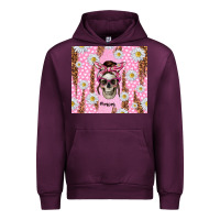 Mauve Wine skull mom pink glitter with daisy Urban Hoodie - TumblerDesignByShophia