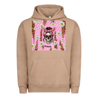 Pigment Burro skull mom pink glitter with daisy Urban Hoodie - TumblerDesignByShophia