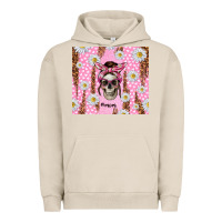 Pigment French Oak skull mom pink glitter with daisy Urban Hoodie - TumblerDesignByShophia