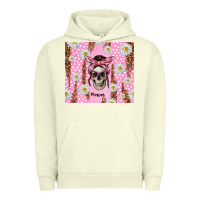 Pigment Pistachio skull mom pink glitter with daisy Urban Hoodie - TumblerDesignByShophia