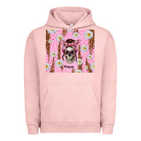 Pigment Salmon skull mom pink glitter with daisy Urban Hoodie - TumblerDesignByShophia