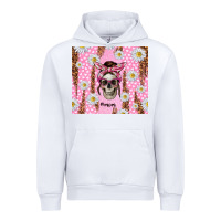 White skull mom pink glitter with daisy Urban Hoodie - TumblerDesignByShophia