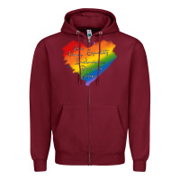 Burgundy kindness equality peace love inclusion diversity h Zipper Hoodie - MaliasSmallBusiness