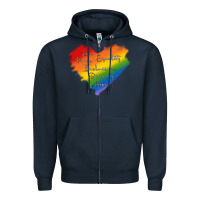 Navy kindness equality peace love inclusion diversity h Zipper Hoodie - MaliasSmallBusiness