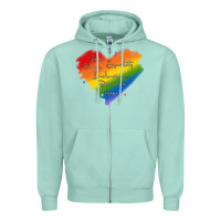 Seafoam kindness equality peace love inclusion diversity h Zipper Hoodie - MaliasSmallBusiness