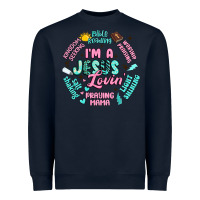 Navy i'm a jesus lovin' Heavyweight Sweatshirt - Artiststas