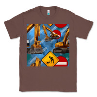 Chestnut excavator seamless pattern Classic Tee - BundleAndBundleShop