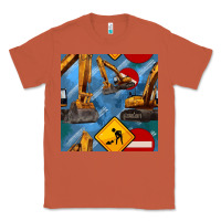 Copper excavator seamless pattern Classic Tee - BundleAndBundleShop