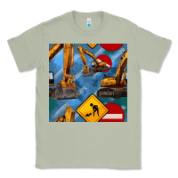 Matcha excavator seamless pattern Classic Tee - BundleAndBundleShop