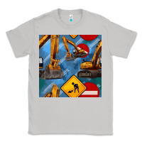 Moon Dust excavator seamless pattern Classic Tee - BundleAndBundleShop
