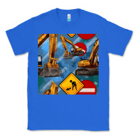 True Royal excavator seamless pattern Classic Tee - BundleAndBundleShop