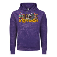 Cloud Purple nurse sunflower Vintage Hoodie - FaDigitalArtStudio